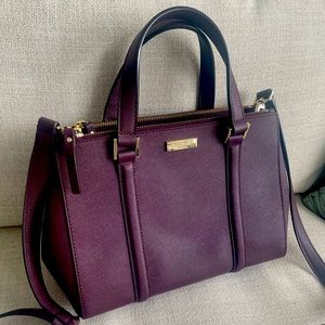 Kate Spade saffiano leather satchel crossbody bag